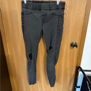 Old Navy Distressed Black Skinny Jeans Size 6